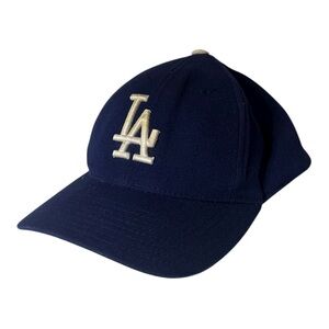 Los Angeles Dodgers Baseball Cap Puma MLB Dad Hat Blue Embroidered Wool Blend